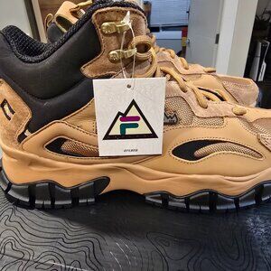 FILA - Men's Ray Tracer TR 2 Mid Top Shoes 1RM01332 211 Boot Tan/Black 10.5 M